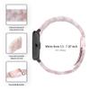 FitTurn Resin Bracelet Compatible with Hero Band III,FITVII,Donerton, Misfit Vapor,CanMixs P22, AGPTEK LW31 Band for Women Replacement Bracelet Strap Metal Stainless Steel Buckle (Pink flower) view 3