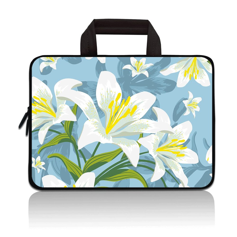 11" 11.6" 12" 12.1" 12.5 Inch Laptop Carrying Bag Case Notebook Ultrabook Bag Tablet Cover Neoprene Sleeve Briefcase Bag Compatible with Samsung Google Acer HP DELL(Lily)