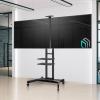 ONKRON Dual TV Mount for LCD LED OLED 4K Flat Curved Screens 40-65 Inches up to 100 lbs Each - Dual Screens Adapter for Mobile TV Stand TS1881 Dual VESA Compatible up to 600x400 (ADV-1881) Black view 2
