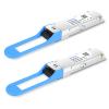 QSFPTEK 100GBASE-LR4 QSFP28 Module, 100 Gigabit 1310nm LR4 1310nm 10km DDM Duplex LC SMF Optical Transceiver for Cisco QSFP-100G-LR4-S -2pack view 1