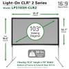 Elite Screens 103 inch ALR Portable Projector Screen with Stand 16:9 4K Height Adjustable, Short or Ultra Short Throw UST Projection, Ambient Light Rejecting Screen, Light On CLR 2 LPS103H-CLR2 view 2