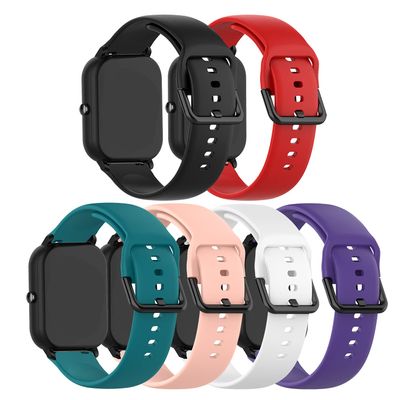 E ECSEM 6Pack Bands Compatible for Hero Band III Replacement Watch Straps Classic Soft Silicone Lightweight Breathable Quick Fit Wristband for Hero Band III Smartwatch for Women Men