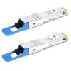 QSFPTEK 400GBase QSFP Module DR4 QSFP-DD PAM4 1310nm 500m DOM MTP/MPO SMF Optical Transceiver Module Compatible with Cisco QDD-400G-DR4-S -2pack view 1