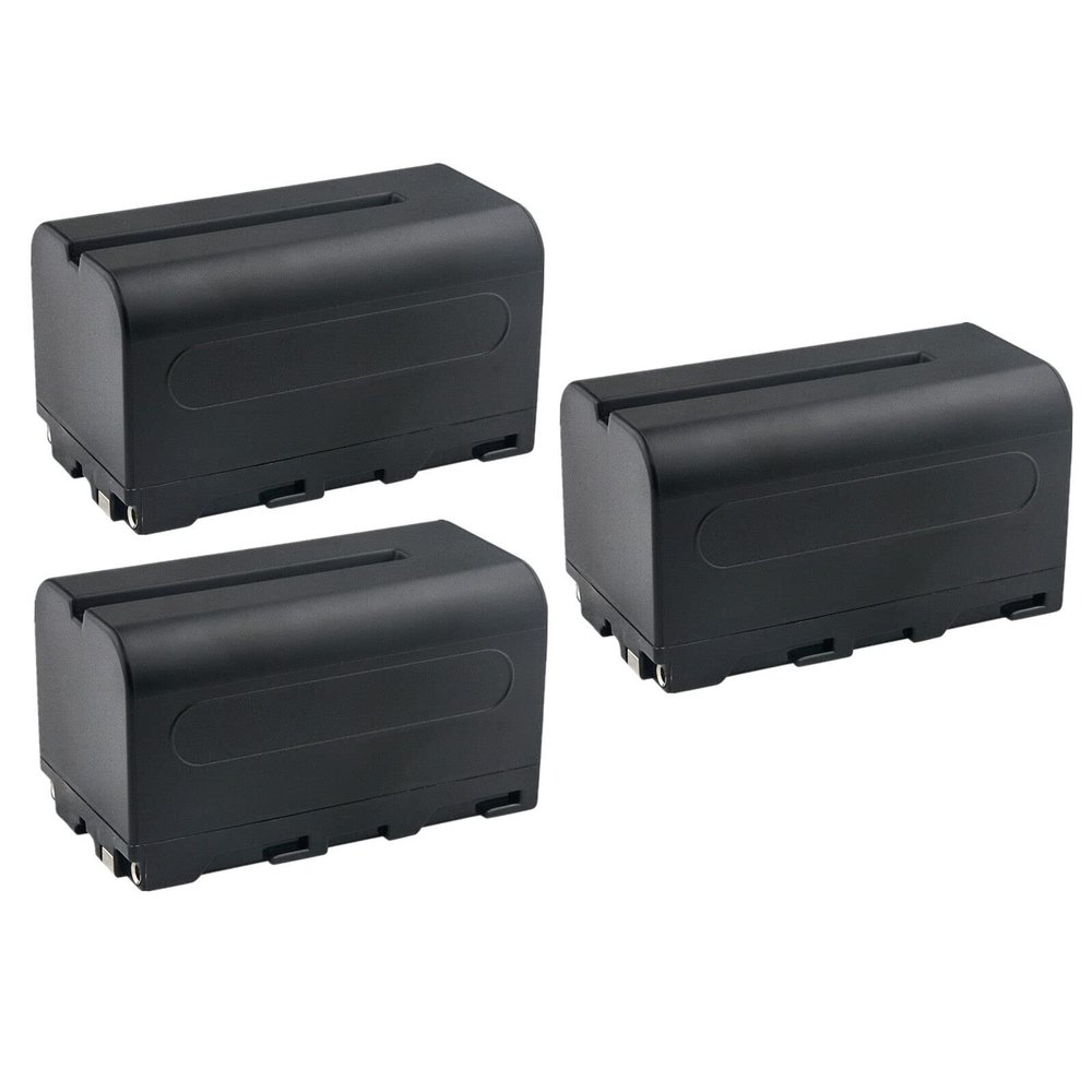 Kastar NP-F750 / NP-F770 Battery 3-Pack Replacement for iKan 7" VXF7-V2 Tally 3G-SDI 4K HDMI On-Camera Field Monitor, VH7i-1 7" HDMI LCD Field Monitor