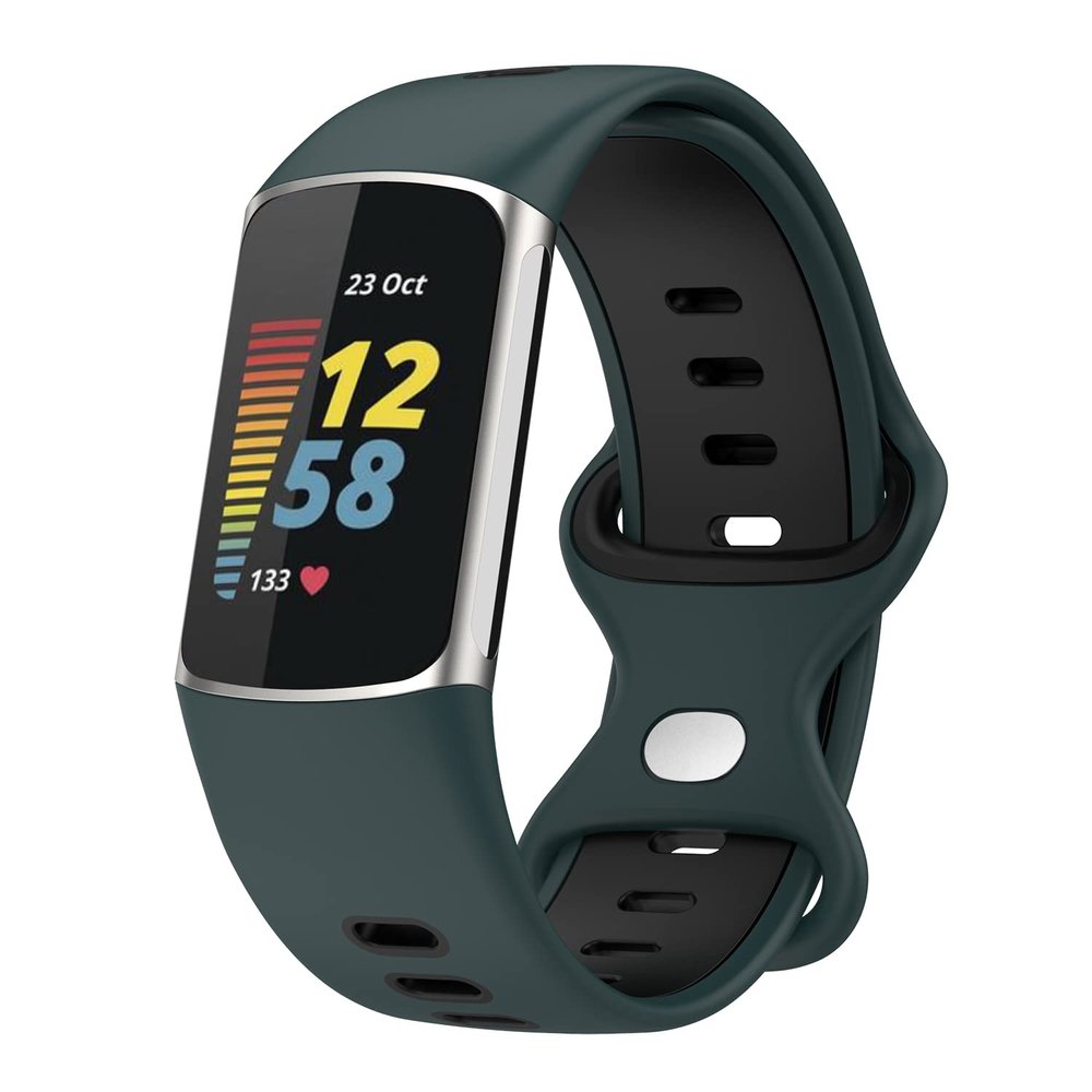 Senter Soft Silicone Replacement Bands for Fitbit Charge 5/Charge 6Sport Watch Wristband Replacement Silicone Strap for Woman Man