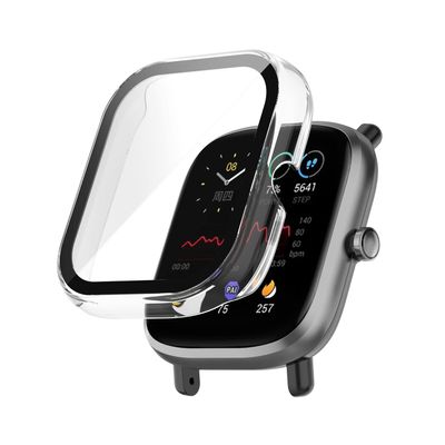 [2-Pack] Senter Case Built in Tempered Glass Screen Protector Compatible with Amazfit GTS2 mini, Hard PC Case Ultra-Thin Bumper Overall Protective Cover