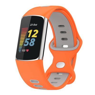 Senter Soft Silicone Replacement Bands for Fitbit Charge 5/Charge 6Sport Watch Wristband Replacement Silicone Strap for Woman Man