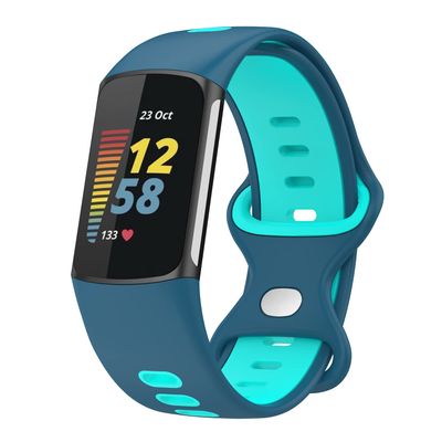Senter Soft Silicone Replacement Bands for Fitbit Charge 5/Charge 6Sport Watch Wristband Replacement Silicone Strap for Woman Man
