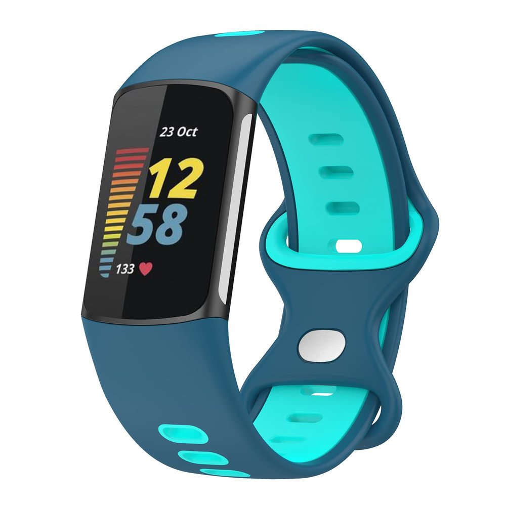 Senter Soft Silicone Replacement Bands for Fitbit Charge 5/Charge 6Sport Watch Wristband Replacement Silicone Strap for Woman Man