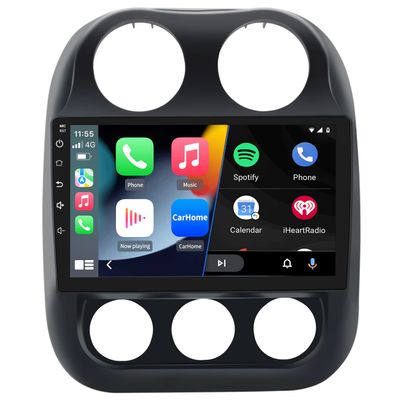 10.1 Inch Car Stereo Radio [2GB+32GB] Compatible for Jeep Patriot Compass 2010-2016 with Wireless CarPlay Android Auto,Android 12 Player Radio with Bluetooth,WiFi,SWC,Support GPS