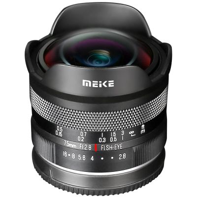 Meike 7.5mm F/2.8 Large Aperture Ultra Wide Circular fisheye Lens Manual Focus Lenses Compatible with Canon EFM Mount Mirrorless Camera
