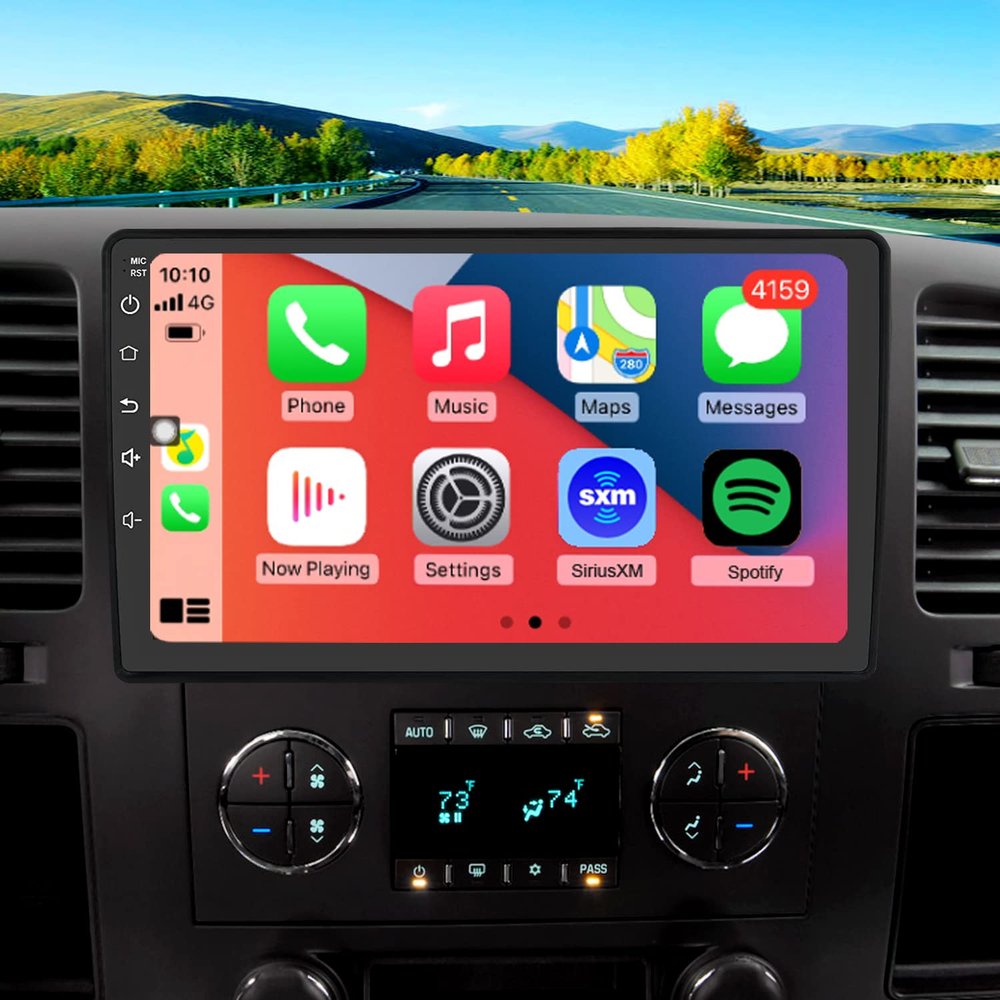 For Chevrolet Silverado Impala Tahoe GMC Acadia Sierra Yukon Radio upgrade Android Stereo 10.1" IPS touch screen 2G RAM 32G ROM build in wireless carplay Android Auto Free camera
