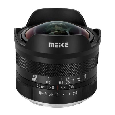 Meike 7.5mm f2.8 APS-C Large Aperture Wide Angle Fisheye Lens Manual Focus Lens for Nikon Z-Mount Mirroless Cameras Z50 Z30 Zfc and Compatible with Z5 Z6 Z7 on APS-C Mode