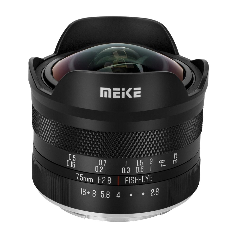 Meike 7.5mm f2.8 APS-C Large Aperture Wide Angle Fisheye Lens Manual Focus Lens for Nikon Z-Mount Mirroless Cameras Z50 Z30 Zfc and Compatible with Z5 Z6 Z7 on APS-C Mode
