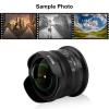 Meike 7.5mm f2.8 APS-C Large Aperture Wide Angle Fisheye Lens Manual Focus Lens for Nikon Z-Mount Mirroless Cameras Z50 Z30 Zfc and Compatible with Z5 Z6 Z7 on APS-C Mode view 4