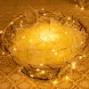 ZELUXDOT Fairy Lights Plug in,4Pack 100FT 300LEDs Waterproof Led String Lights,8Modes Remote Twinkle Light for Outdoor Indoor Christmas Wedding Birthday Garden Party Decorations,Silver Wire,Warm White view 4