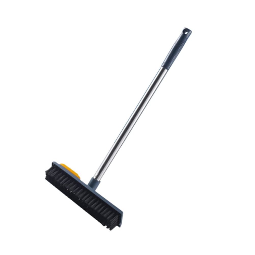 DOITOOL Floor Scrub Brush Telescopic Handle Dual-use Scraper and Cleaner for Bathroom and Deck for Pet Hair and Stains Removal