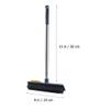 DOITOOL Floor Scrub Brush Telescopic Handle Dual-use Scraper and Cleaner for Bathroom and Deck for Pet Hair and Stains Removal view 2