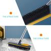 DOITOOL Floor Scrub Brush Telescopic Handle Dual-use Scraper and Cleaner for Bathroom and Deck for Pet Hair and Stains Removal view 4
