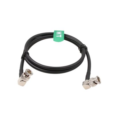 HangTon 12G 3G HD SDI Coaxial Video Cable 4K 60P Right Angle Male BNC to BNC 30cm Canare LV-61S for Blackmagic Komodo Alexa Atomos Broadcast Camera Monitor 30cm