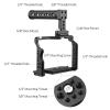 Andoer Camera Video Cage Kit with Handle with Dual Cold Shoe Mounts with 1/4" Threads Replacement for Sony A7IV/ A7III/ A7II/ A7R III/ A7R II/ A7S II view 3