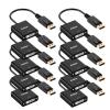Anbear DisplayPort to DVI Adapter 10PACK, Display Port to DVI-D Adapter (Male to Female) Compatible with Computer,Desktop,Laptop,PC view 1