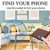 Electronic Finder Anti-Lost Bluetooth Wallet Tracker, Mens Wallet with GPS Position Locator & Finder (Carbon Black) (Brown) view 3