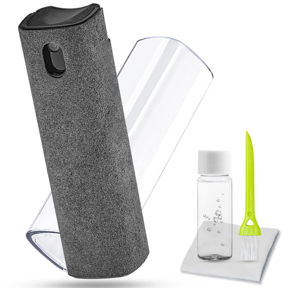 Screen Cleaner Touchscreen Mist Spray, walrfid Cleaning Kit for Electronic Smart Phone TV, Laptop, Tablet, PC, Computer Monitor LCD Flat Screens, Eyeglasses, Compatible with iPhone iPad MacBook Pro
