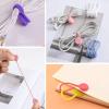 36 Pcs Magnetic Cable Ties,BetterJonny Silicone Cable Management Ties Reusable Magnet Cable Straps for Bundling and Organizing Cables,Headphone,USB,Hanging & Holding Keychain(9 Colors) view 4