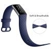 Wepro Band Compatible with Fitbit Charge 4 Bands for Women Men, Compatible with Fitbit Charge 3 Bands,Soft Waterproof Sport Replacement Strap, 3-Packs, Black, Navy Blue, Blue Gray, Large view 2