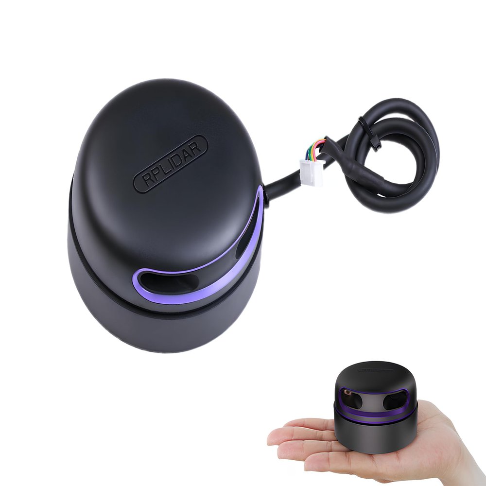 youyeetoo RPLIDAR A2M12 360 Degree Lidar Scanner 12Meter(39ft) Measuring distance, 16000 Hz sampling frequency Compatible with A2 previous SDK