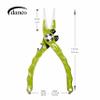 Gambler danco Duffy 7.5-inch Fishing Needle Nose Pliers with Line Cutters, Aircraft Grade Aluminum Fishing Gear, Saltwater Resistant Fishing Tools, Rubberized Pain (Chartreuse Fish Skeleton) view 3