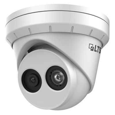 LTS CMIP3382W-28MDA HD IP 8MP 2.8mm 98ft IR Built-in Mic Smart Turret Dome Camera LTCMIP3382W-28MDA