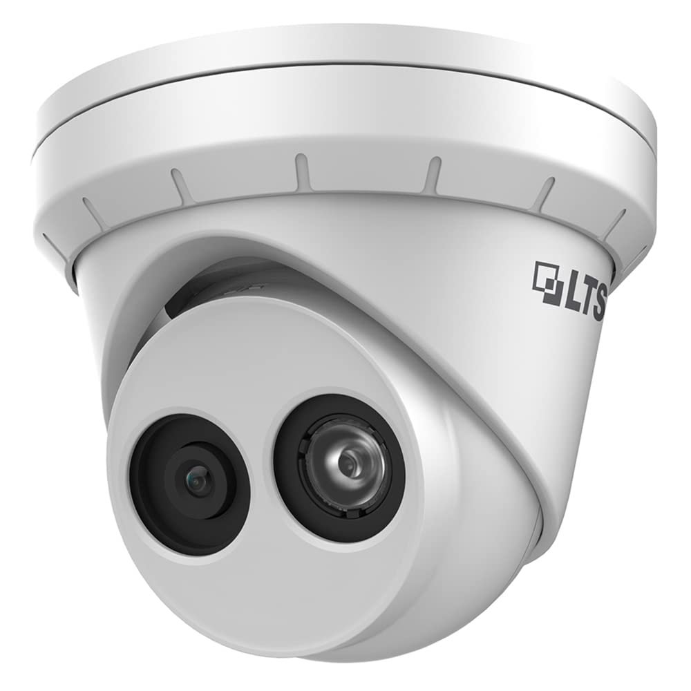 LTS CMIP3382W-28MDA HD IP 8MP 2.8mm 98ft IR Built-in Mic Smart Turret Dome Camera LTCMIP3382W-28MDA