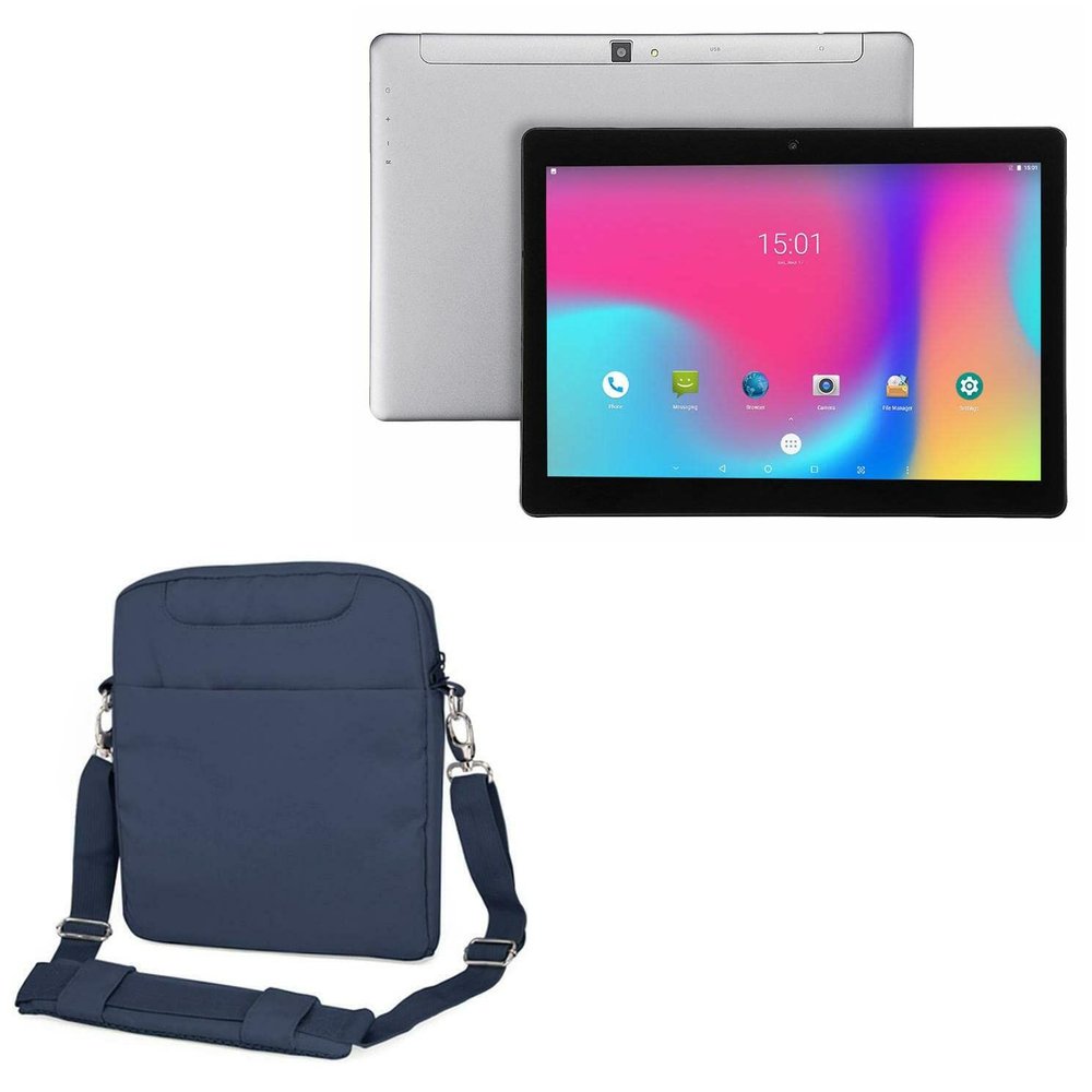 BoxWave Case Compatible with Alldocube M5 S - Encompass Urban Bag, Over Shoulder Messenger Straps Handle Bag Pockets - Navy