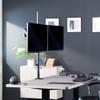 VIVO Dual Monitor Arm Extra Tall Mount for Screens up to 32 inches, Mechanical Height Adjustment, Full Articulating Heavy Duty VESA Stand with Desk C-clamp and Grommet, STAND-V012K view 2