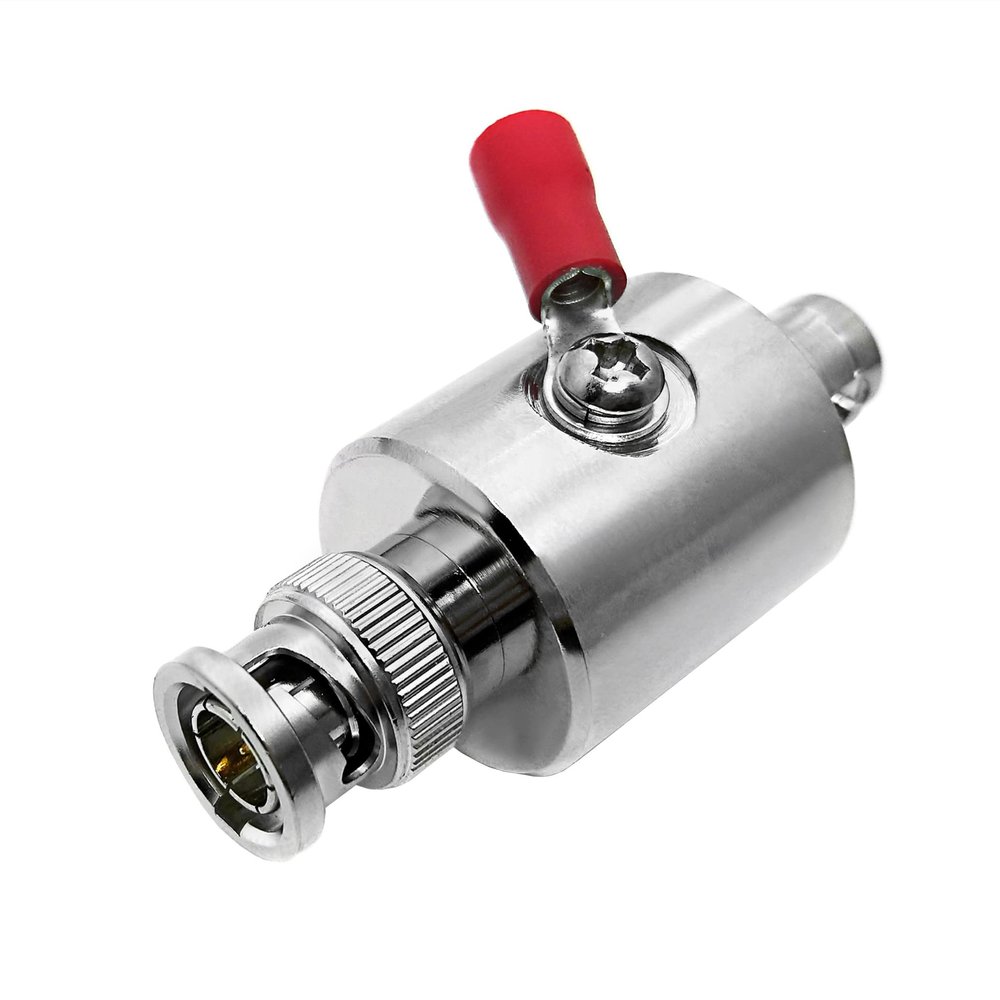 Lightning Protector 75 Ohm BNC Male to Female DC-3GHZ 90V Gas Tube Discharge Surge Arrester