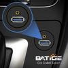 BATIGE 2 Pack USB 3.0 & 3.5mm Car Mount Flush Cable 3.5mm + USB3.0 AUX Extension Dash Panel Waterproof Mount Cable for Car Boat and Motorcycle - 3ft view 2