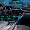 BATIGE 2 Pack USB 3.0 & 3.5mm Car Mount Flush Cable 3.5mm + USB3.0 AUX Extension Dash Panel Waterproof Mount Cable for Car Boat and Motorcycle - 3ft view 4