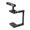 CAMVATE Basic Camera Cage Rig + DSLR Wood Wooden Handle Grip + Cold Shoe Mount view 2