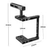 CAMVATE Basic Camera Cage Rig + DSLR Wood Wooden Handle Grip + Cold Shoe Mount view 3