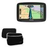 BoxWave Case Compatible with Tomtom VIA 1625TM - SoftSuit with Pocket, Soft Pouch Neoprene Cover Sleeve Zipper Pocket - Jet Black
