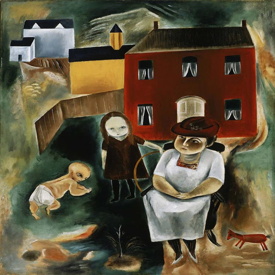 Maine Family : 1924 : Yasuo Kuniyoshi : Archival Quality Art Print