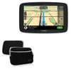 BoxWave Case Compatible with Tomtom Go Comfort (6 in) - SoftSuit with Pocket, Soft Pouch Neoprene Cover Sleeve Zipper Pocket - Jet Black view 1