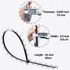 26 Inches Large Zip Ties Heavy Duty 30 Packs - Max Load 200 LBS, Work Temp 5  - 176  - Long Durable Adjustable Nylon Wire Ties for Both Indoor and Outdoor view 2