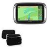 BoxWave Case Compatible with Tomtom Rider 400 - SoftSuit with Pocket, Soft Pouch Neoprene Cover Sleeve Zipper Pocket - Jet Black