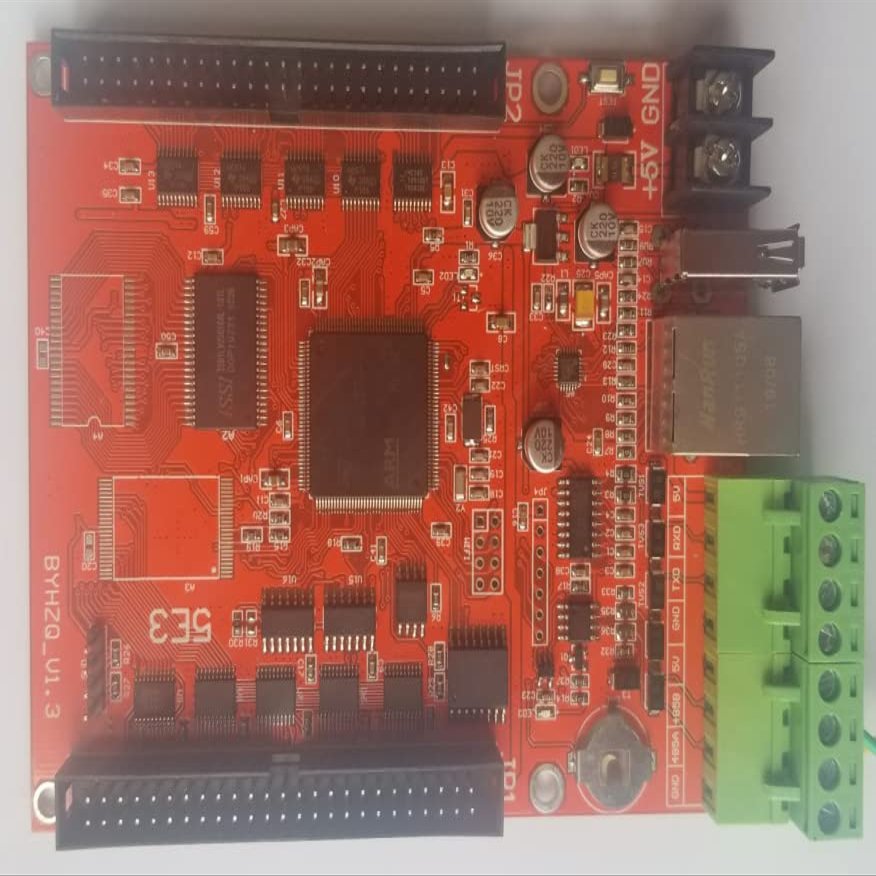 Ethernet Port LED Control Card PLC Modbus-RTU Control Card Secondary Development LED HJ212 Protocol - (Color: Indoor)