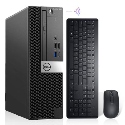 Dell OptiPlex 7060 SFF, 8th Gen Intel Core i5-8500 Processor, 32GB RAM, 1TB NVMe SSD, Windows 11 Pro, Dual 4K Displays, Ready to Use (Renewed)