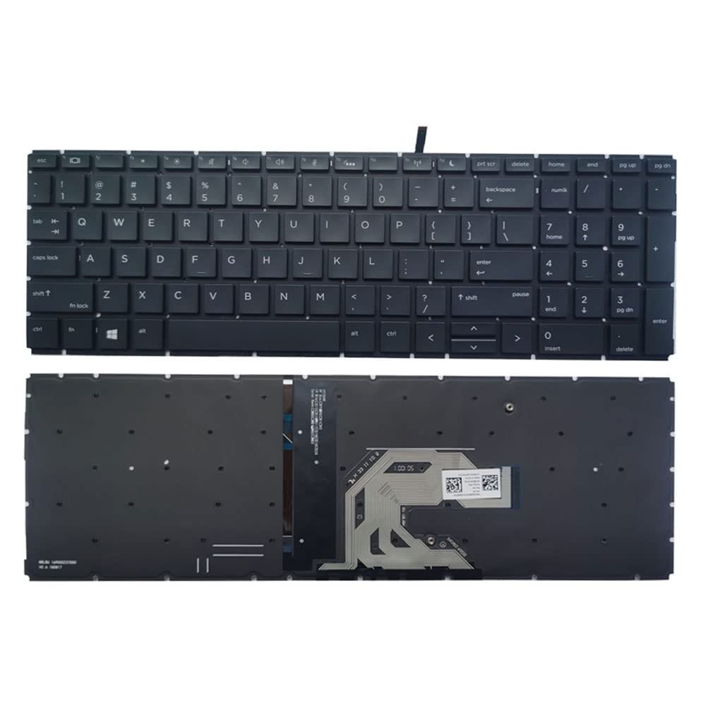 AKGIFT Laptop Replacement Keyboard Compatible for HP Probook 450 G6 455 G6 455R G6 450 G7 455 G7 455R G7 HSN-Q16C HSN-Q17C US Layout Backlit