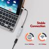 USB C to Gigabit Ethernet Adapter, RJ45 Type C Ethernet Converter, USB-C LAN Card NIC Adapter Supports Thunderbolt 3/4 for iPhone 15, Mac, MacBook Pro/Air, Laptop view 2